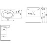 Раковина полувстраиваемая LAUFEN IL BAGNO ALESSI ONE 75x50 8.1397.2.400.104.1